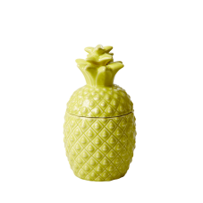 Yellow Ceramic Pineapple Shaped Jar By Rice DK